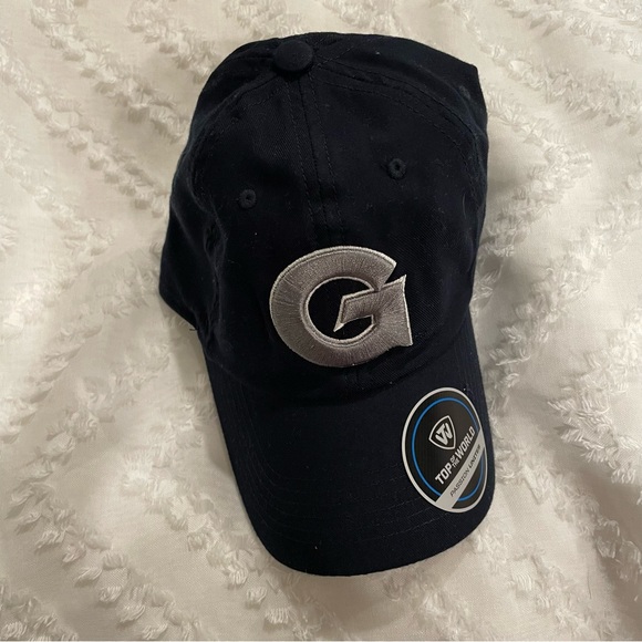 Georgetown Hoyas Embroidered G Baseball Hat Top of the World Navy hat - Picture 2 of 10